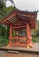 Sacred bell pavilion outside Byodo-in Buddhist temple in Kaneohe, Oahu, Hawaii, USA