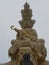 Sacred Bodhisattva statue at the golden dome of Mount Emei