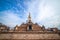 Sacred Gompa. Sculptures of Gods and Goddesses carved on the stone of Ancient Buddhist Temple and ancient ruins. Intricate Details