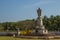 Sacred Heart of Jesus, statue at the yard of St. Catherine Cathedral, Old Goa, India