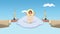 sacred jesus kid with candles animation