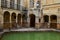 The Sacred Pool at Roman Baths in the city of Bath, England