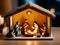 Sacred Serenity A Captivating Glimpse into the Nativity Scene.AI Generated
