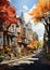 Sacred Skies: A Sunny October Day in Quebec\\\'s Street Church Stee