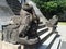 Sacred Snake figures protecting the Steps leading to one of Borobudur Village Temples, Central Java, Indonesia