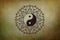 Sacred spiritual Yin & Yang Mandala. Concept of meditation and relaxation