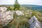 Sacred stones in the area of the village of Krasnogorye in Russia