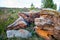 Sacred stones in the area of the village of Krasnogorye in Russia