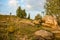 Sacred stones in the area of the village of Krasnogorye in Russia