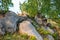 Sacred stones in the area of the village of Krasnogorye in Russia