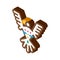Sacred Totem Bird Isometric Icon Vector Illustration