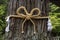 The sacred tree, goshinboku, at Fujiyoshida Sengen Shrine in Fujiyoshida city