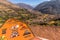 Sacred Valley, Peru - August 02, 2017: Panoramic view of village