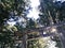 Sacred vintage old temple gate in Nara city in Japan