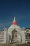 Sacred white temple at Kred Island near Bangkok Thailand