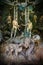 Sacro Monte di Varallo, Piedmont, Italy, June 02 2017 - biblical characters scene representation of Adam and Eve in the Eden