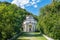 Sacro Monte of Varese Santa Maria del Monte, Italy. Via Sacra that leads to medieval village, with the fifth 5th chapel