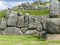 Sacsayhuaman, Incas ruins in peruvian Andes at Cuzco Peru