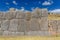 Sacsayhuaman, large fortress and temple complex by the Inca culture in the hills above Cusco, Peru, South America