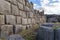 Sacsayhuaman, large fortress and temple complex by the Inca culture in the hills above Cusco, Peru, South America