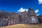 Sacsayhuaman ruins in Cusco, Peru. A monumental complex of stone buildings made by Incas.