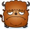 Sad Cartoon Bison