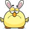 Sad Cartoon Easter Bunny Chick