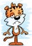 Sad Cartoon Male Tiger