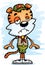 Sad Cartoon Male Tiger Scout