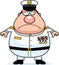 Sad Cartoon Navy Admiral