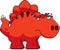 Sad Cartoon Stegosaurus