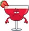 Sad Cartoon Strawberry Daiquiri