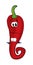 Sad chilli cartoon