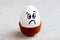 Sad egg with painted face