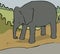 Sad elephant