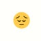 Sad face icon illustration emoji