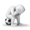 Sad footballer