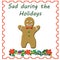 Sad gingerbread man