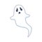Sad Halloween ghost illustration
