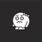 sad icon. Filled sad icon for website design and mobile, app development. sad icon from filled emoji people collection isolated on