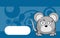 Sad Mouse ball cartoon expression background