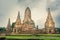 Sad ruins of ancient Ayutthaya in Thailand