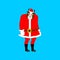 Sad Santa Bull Emoji. sorrowful Santa. Cow Christmas avatars