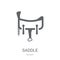 Saddle icon. Trendy Saddle logo concept on white background from