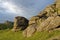 Saddle Tor with Haytor Rocks behind