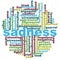 Sadness word cloud