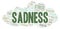 Sadness word cloud