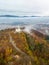 The Saelischloessli castle among the colorful autumn forest