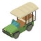 Safari car icon, isometric style