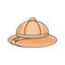 Safari hat vector illustration